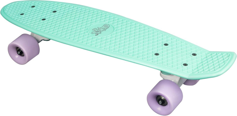 22" Beginner Skateboard Plastic Waffle Deck ABEC 5 PU Wheels Kids Teens Adults