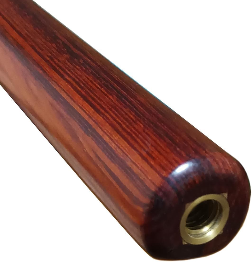57in One Piece Ash Snooker Pool Cue 9.5mm Tip Extensions Case