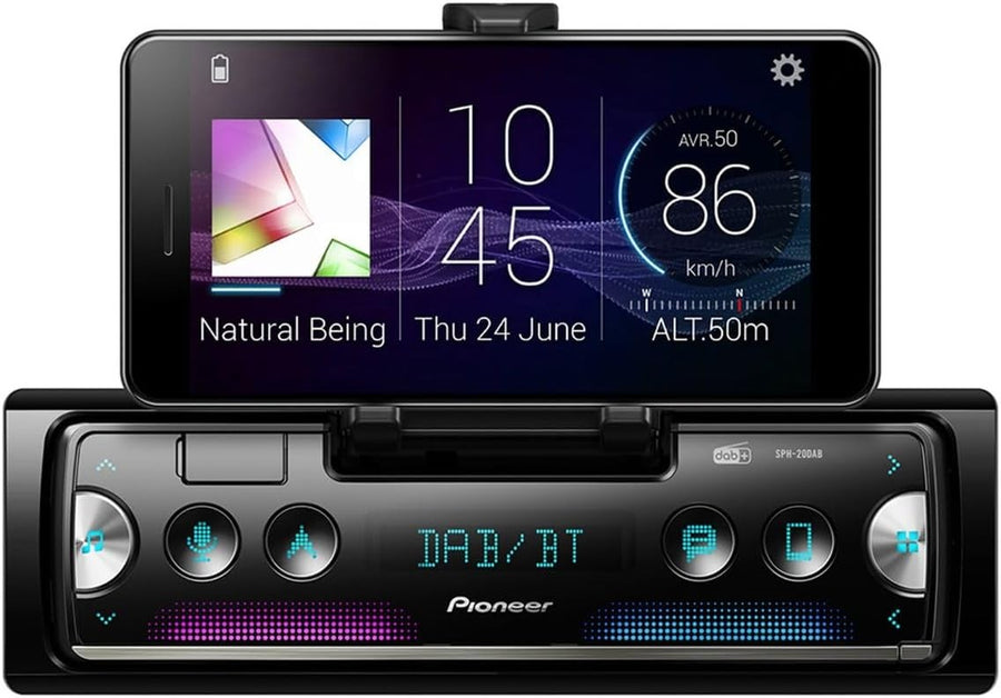 1 DIN Car Stereo DAB DAB+ Bluetooth USB Spotify Receiver
