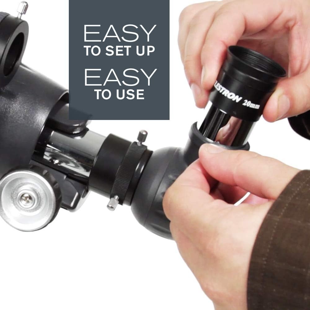 High-Powered 102mm Refractor Telescope for Adults & Kids with Tripod
