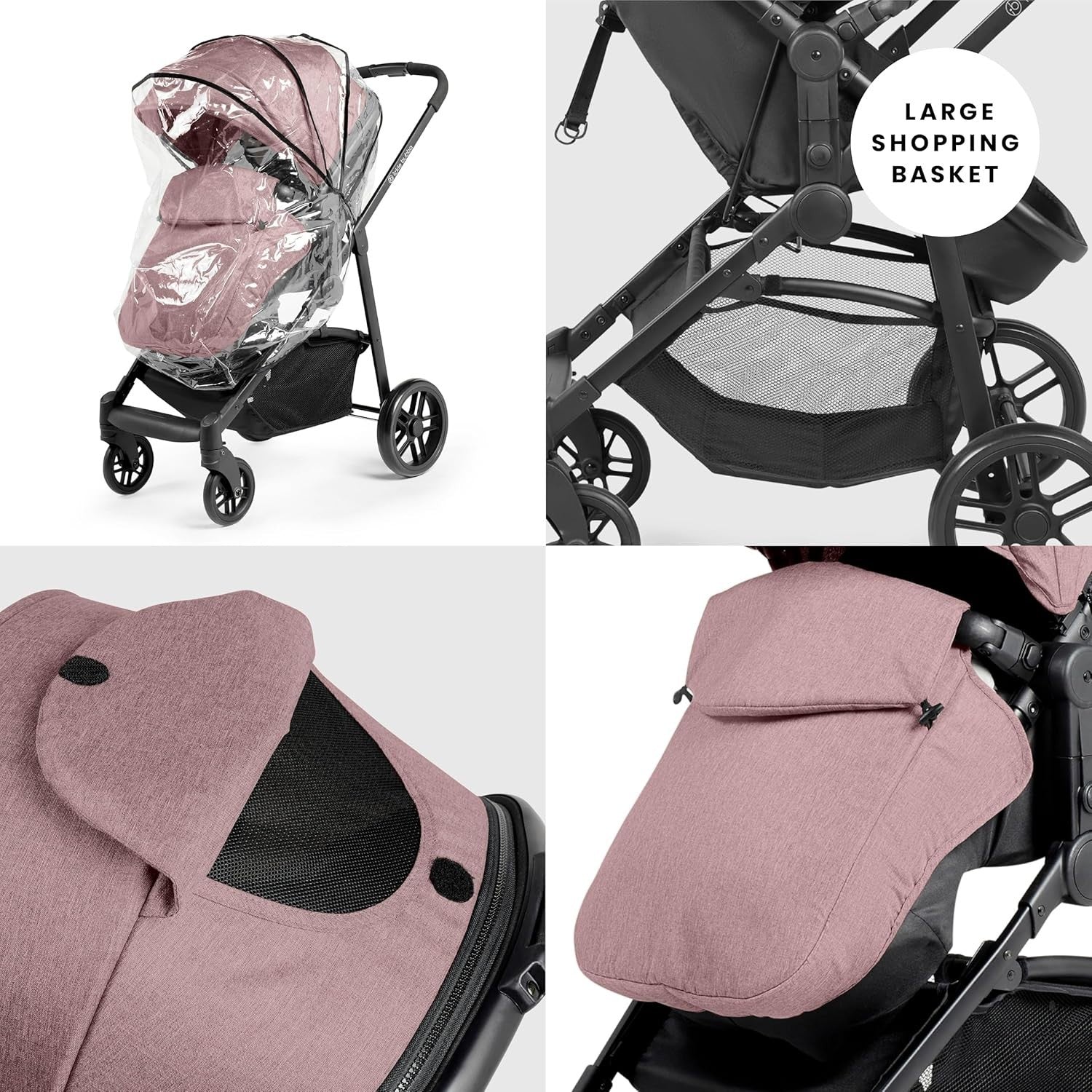 2 in 1 Pushchair Pram Lie Flat Newborn to 3 Years Lightweight