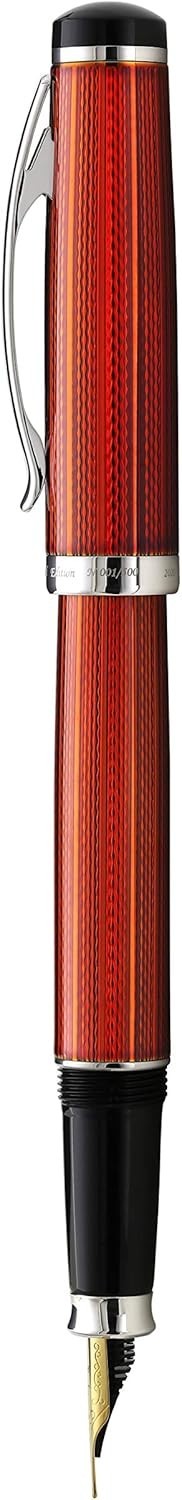 Limited Edition Fountain Pen Medium Nib Platinum Trim Luxury Gift Set