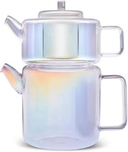 Glass Turkish Teapot Set 2.9L Borosilicate Tea Maker with Infuser