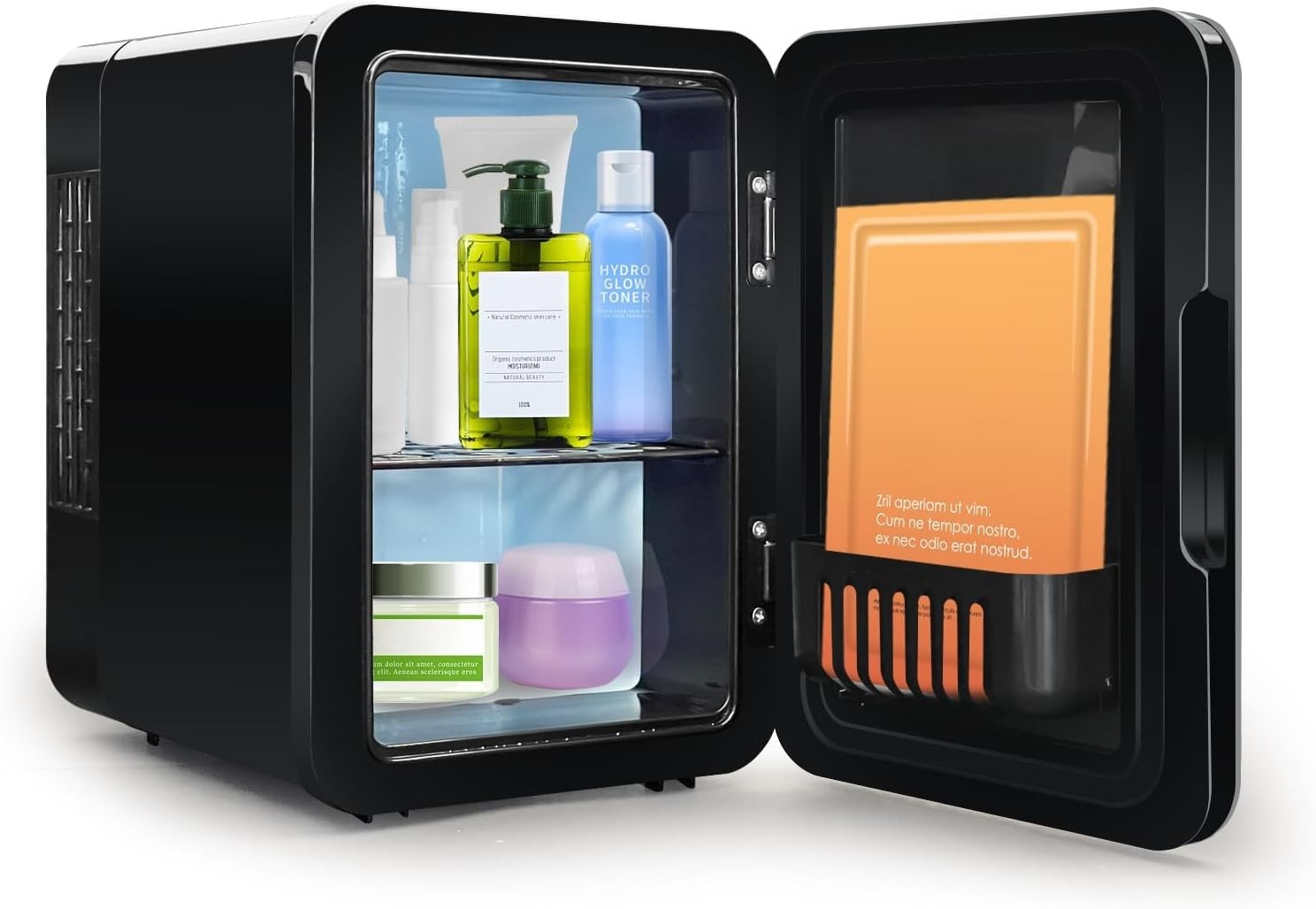 Mini Fridge 4L Portable Cooler & Warmer Compact Countertop Black