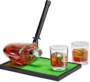 Golf Club Whiskey Decanter Set 850ml with Glasses Novelty Liquor Gift