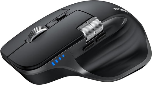 Bluetooth Wireless Mouse Thumb Scroll Rechargeable Silent Ergonomic PC Laptop