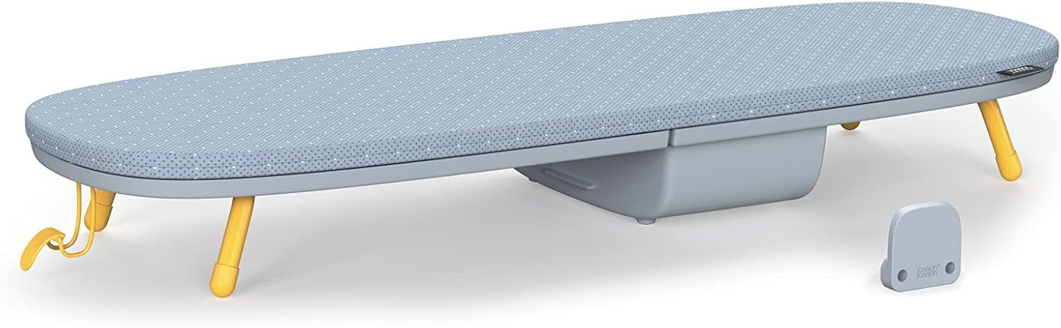 Table Top Ironing Board Foldable Compact Space Saving Storage Pocket