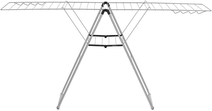 Large Indoor Clothes Airer 25m Stainless Steel Foldable Drying Rack Adjustable