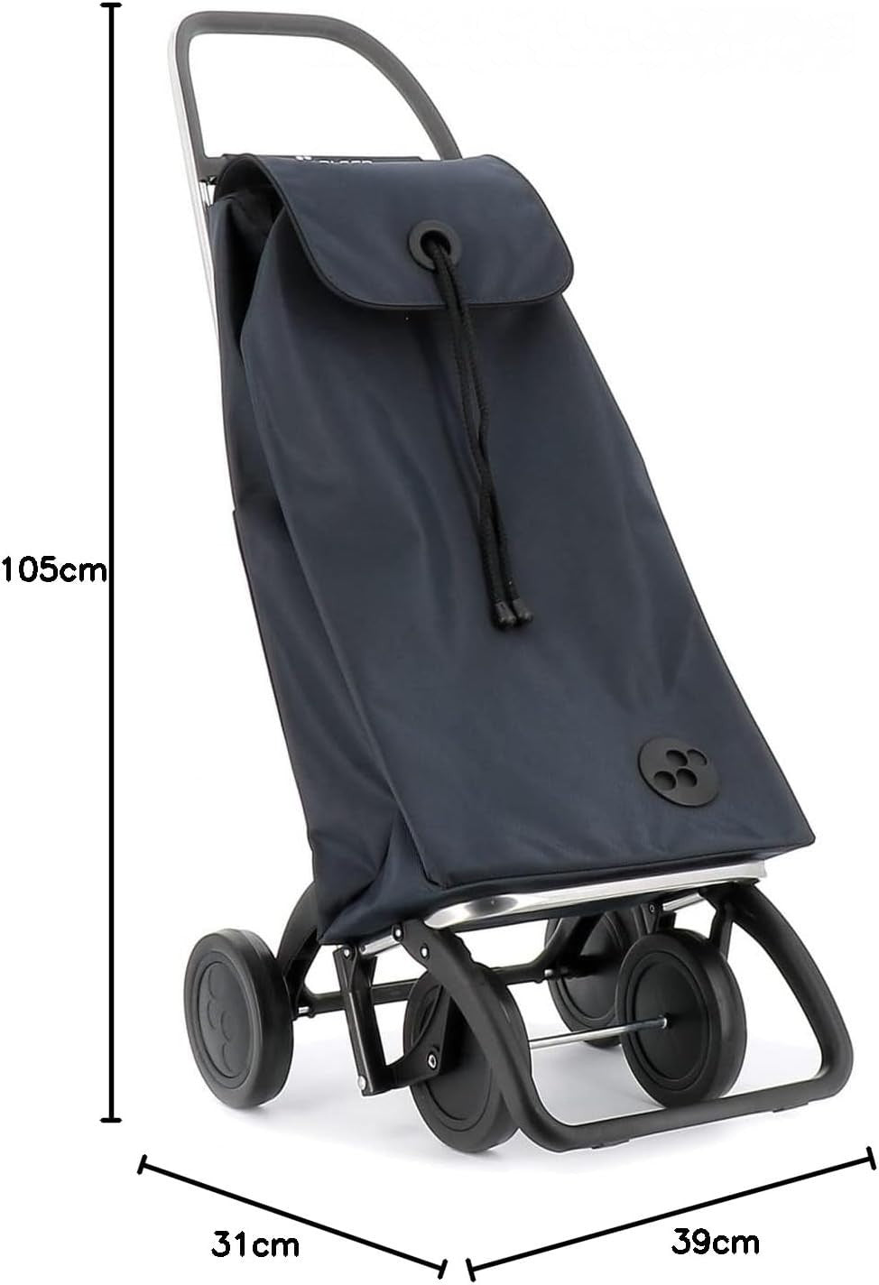 4 Wheel Folding Shopping Trolley Cart Lightweight Aluminium Large Capacity