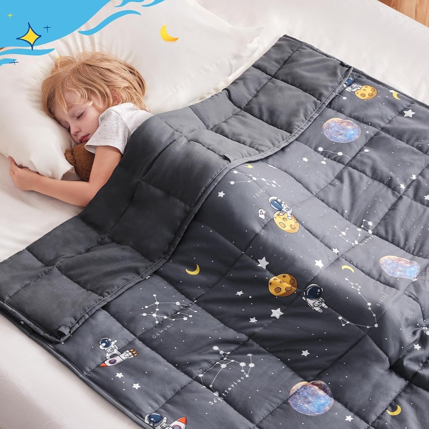 Kids Weighted Blanket 36x48in 5lbs Breathable Cooling Throw