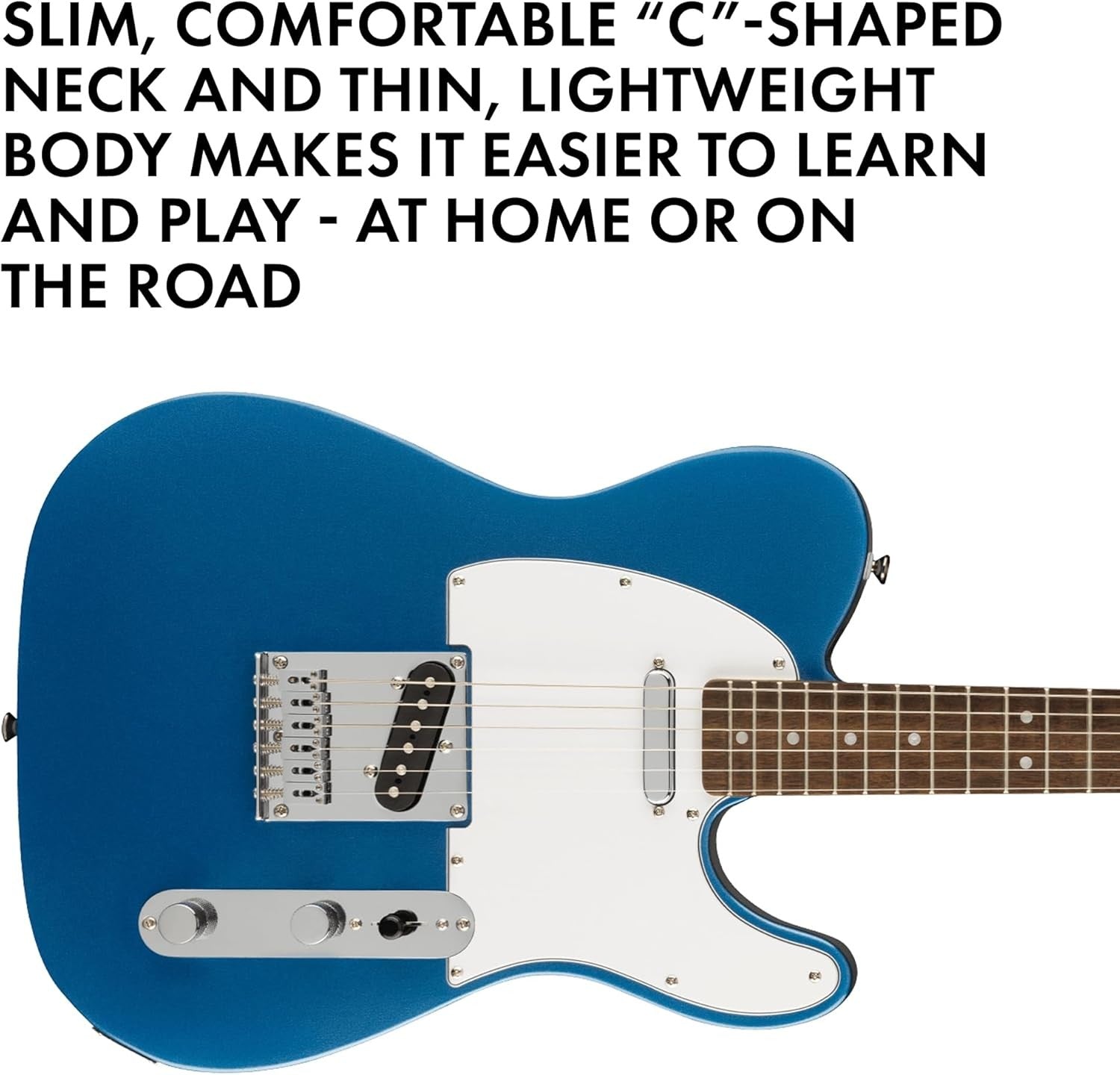 Full Size Electric Guitar Laurel Fingerboard Single Cut Blue