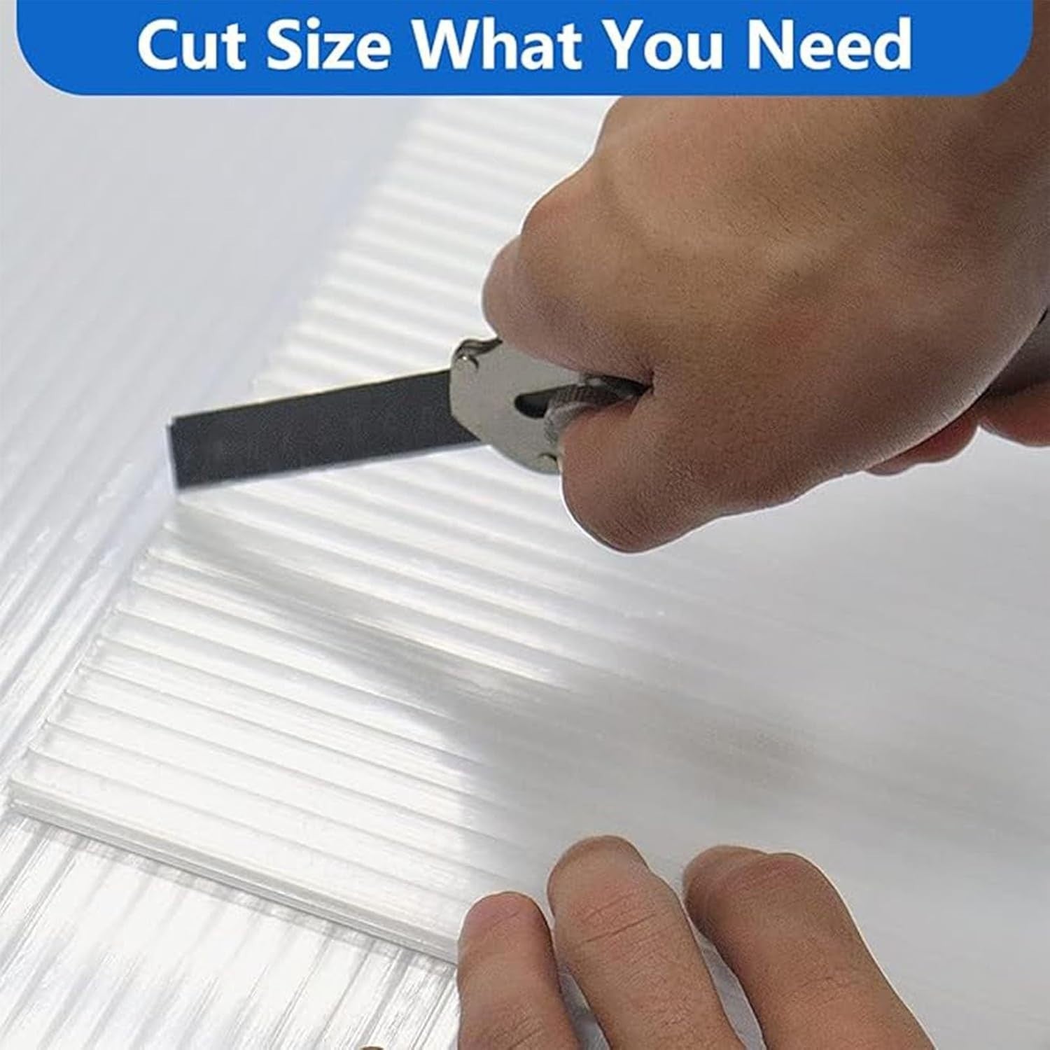 Twin Wall Polycarbonate Greenhouse Roofing Panels 4x2ft UV Resistant Sheets