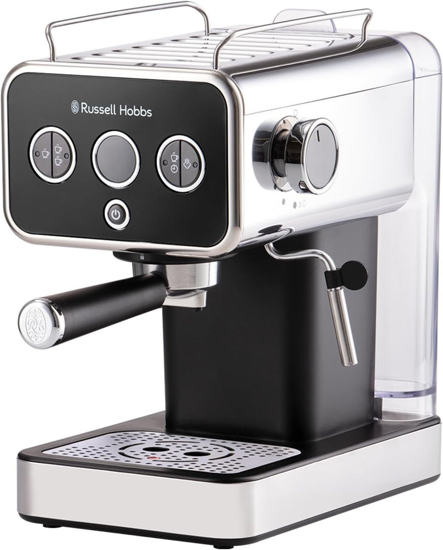 15 Bar Espresso Machine Milk Frother 1.1L Tank Latte Cappuccino Maker Steel