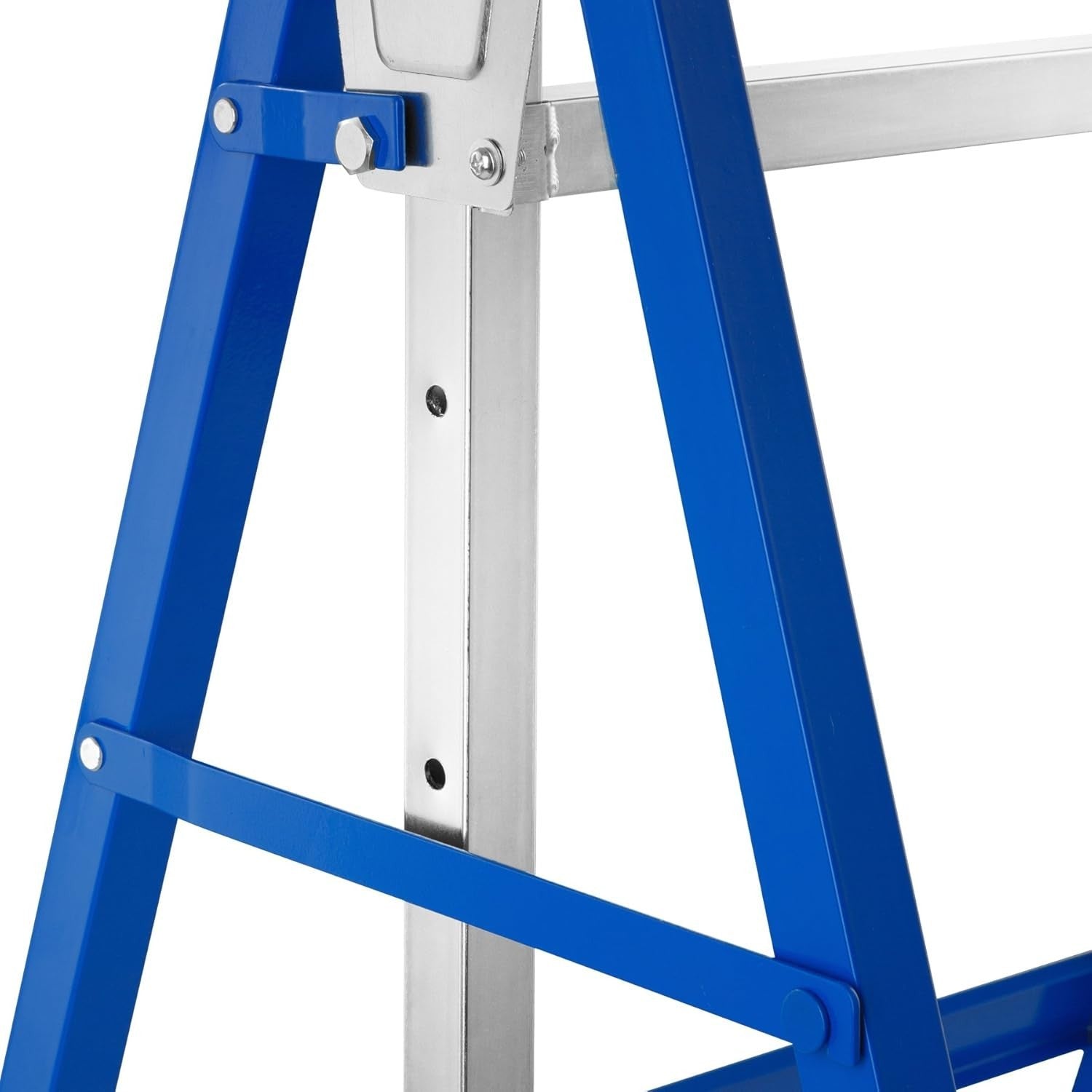 2 Telescopic Trestles Adjustable 79.5–130cm Folding Sawhorses 220kg Each