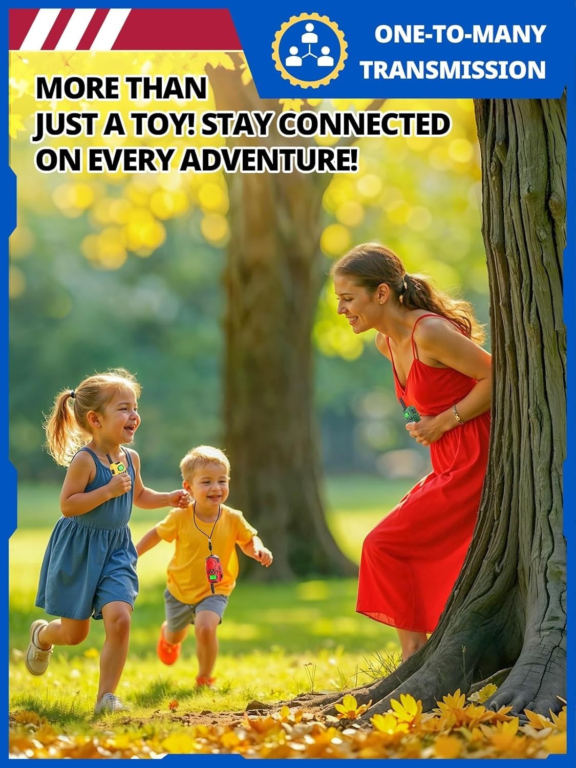 Kids Rechargeable Walkie Talkies 2 Pack Long Range VOX 2 Way Radio