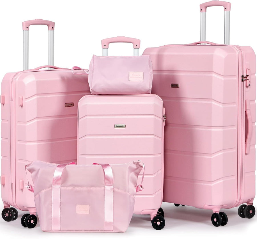 5pc ABS Hard Shell Luggage Set Spinner Wheels TSA Lock 21 24 28 Bags