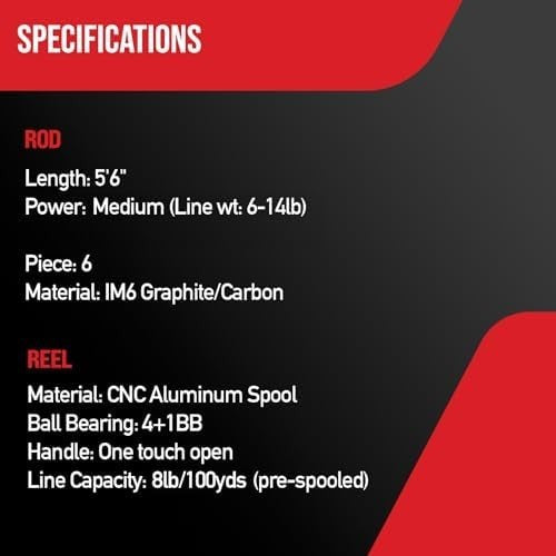 Automatic Travel Fishing Rod & Reel Combo – Compact Graphite Setup Kit