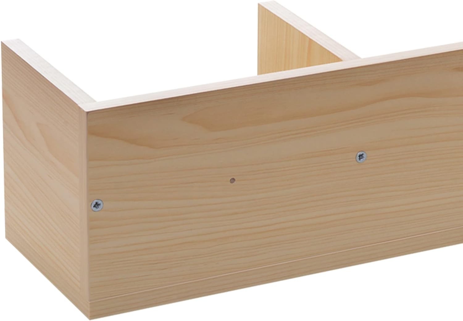 Wall Mount CD DVD Blu Ray Storage Shelf 4 Cube Media Rack Wood 95cm