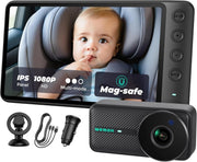 Baby Car Camera 5" 1080P HD Monitor Night Vision Rear Facing Seat Cam