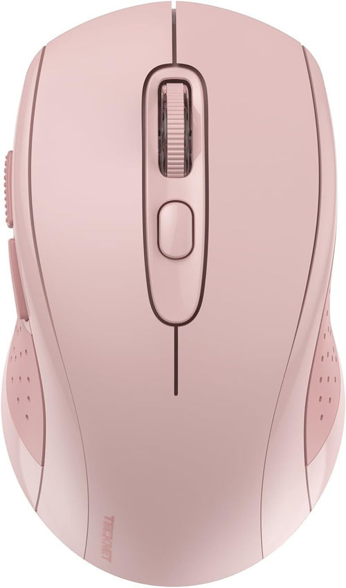 Silent Bluetooth Mouse 4000 DPI Dual Mode Long Battery Ergonomic Pink