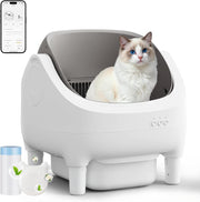 90L Smart Cat Litter Robot App Control Auto Cleaning Multi Cat Tray