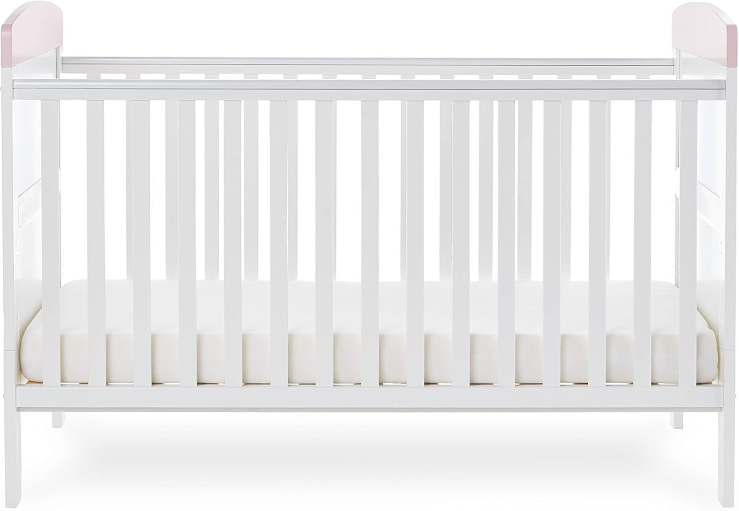 Convertible Cot Bed with Adjustable Height Toddler Bed 140x70cm Unicorn Pink