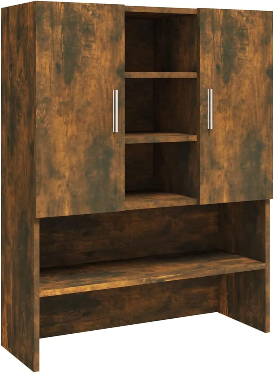 Washing Machine Storage Cabinet Laundry Bathroom Cupboard Shelves Oak Effect