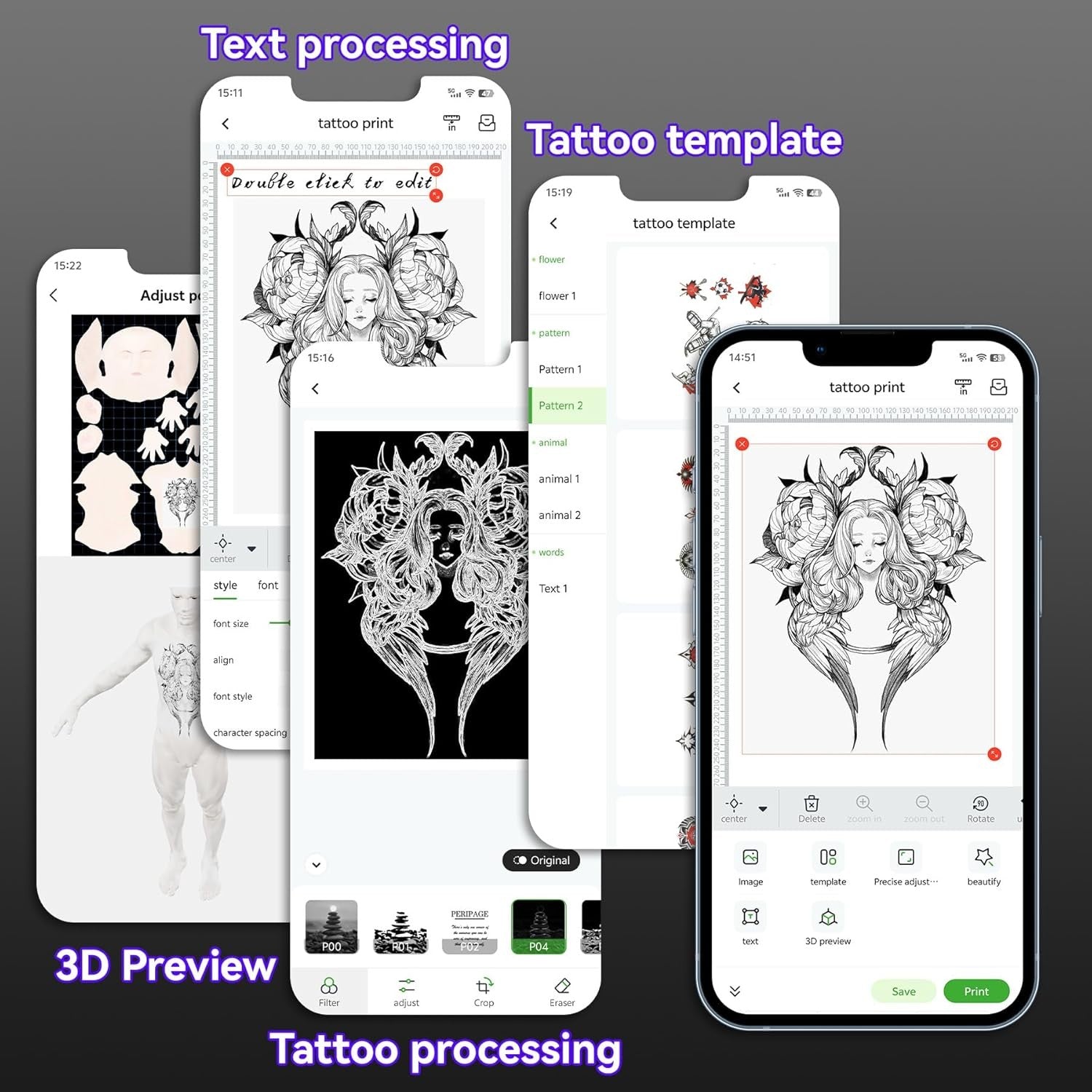P92 Tattoo Stencil Printer – Wireless Thermal Printer for Artists & PC