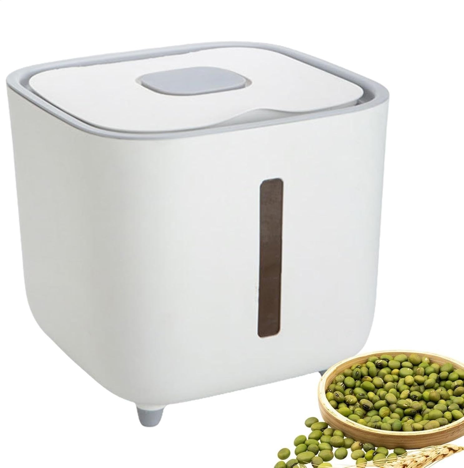 10KG Airtight Rice Storage Container Moisture Proof Grain Dispenser