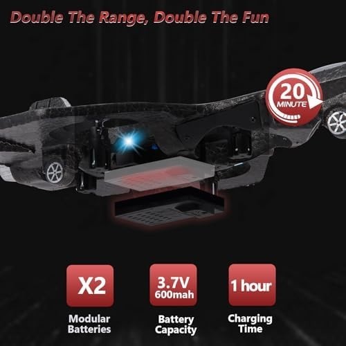 Foam RC Plane Toy for Kids with LED Lights, 360° Flip & Stunt Roll
