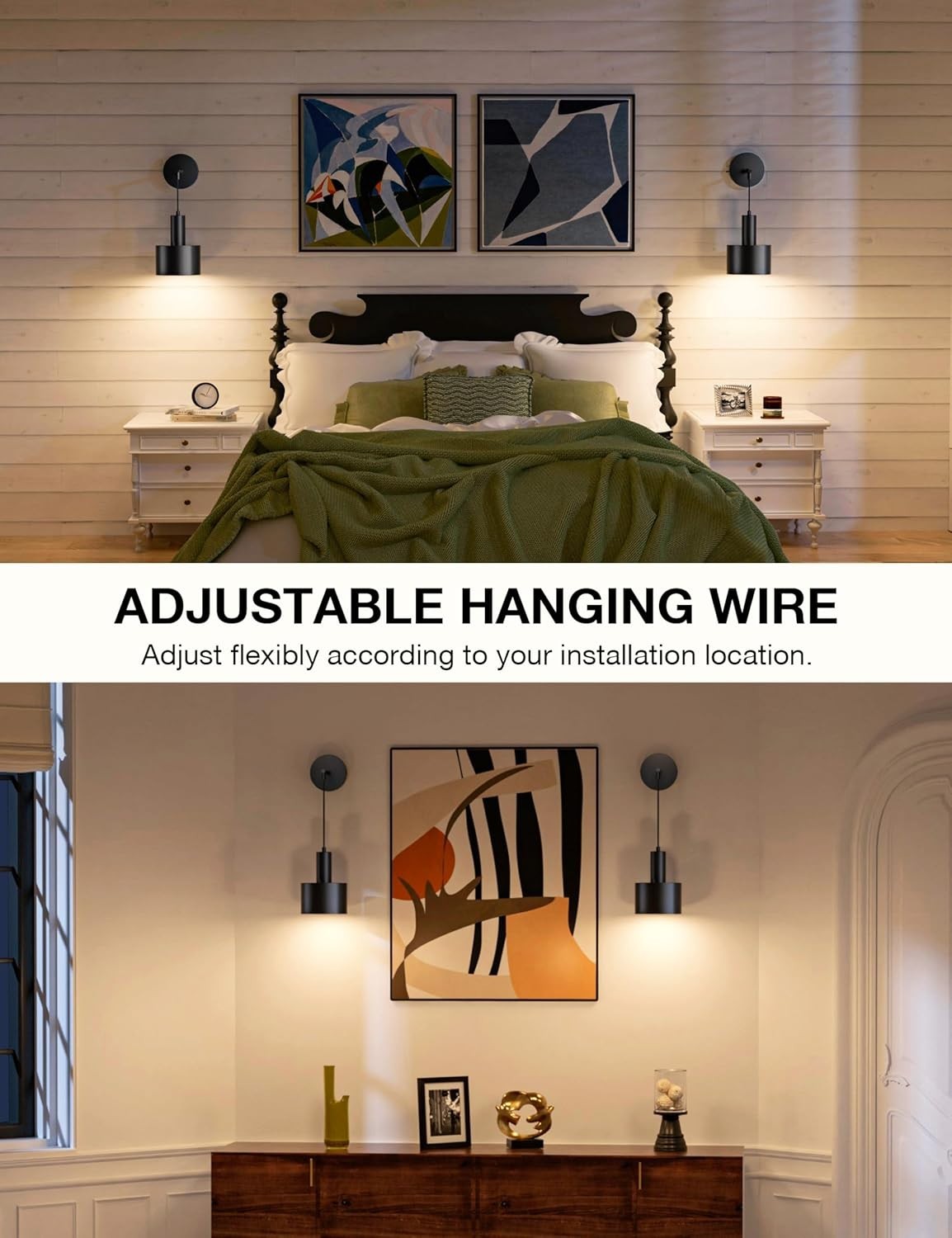 Battery Operated Wall Sconces with 5200mAh, Dimmable 9-Color Light & Remote