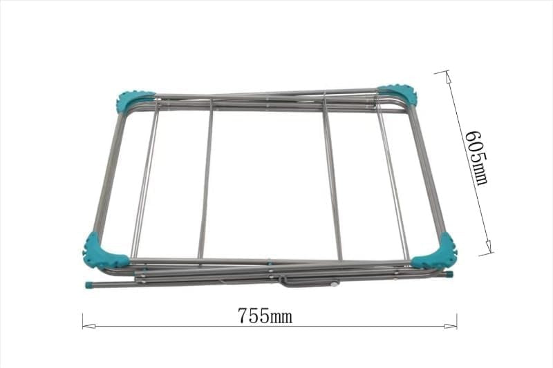 3 Tier Clothes Airer 16m Folding Drying Rack Space Saving Indoor Outdoor