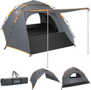 3 Man Pop Up Camping Tent 4 Season Waterproof Dome