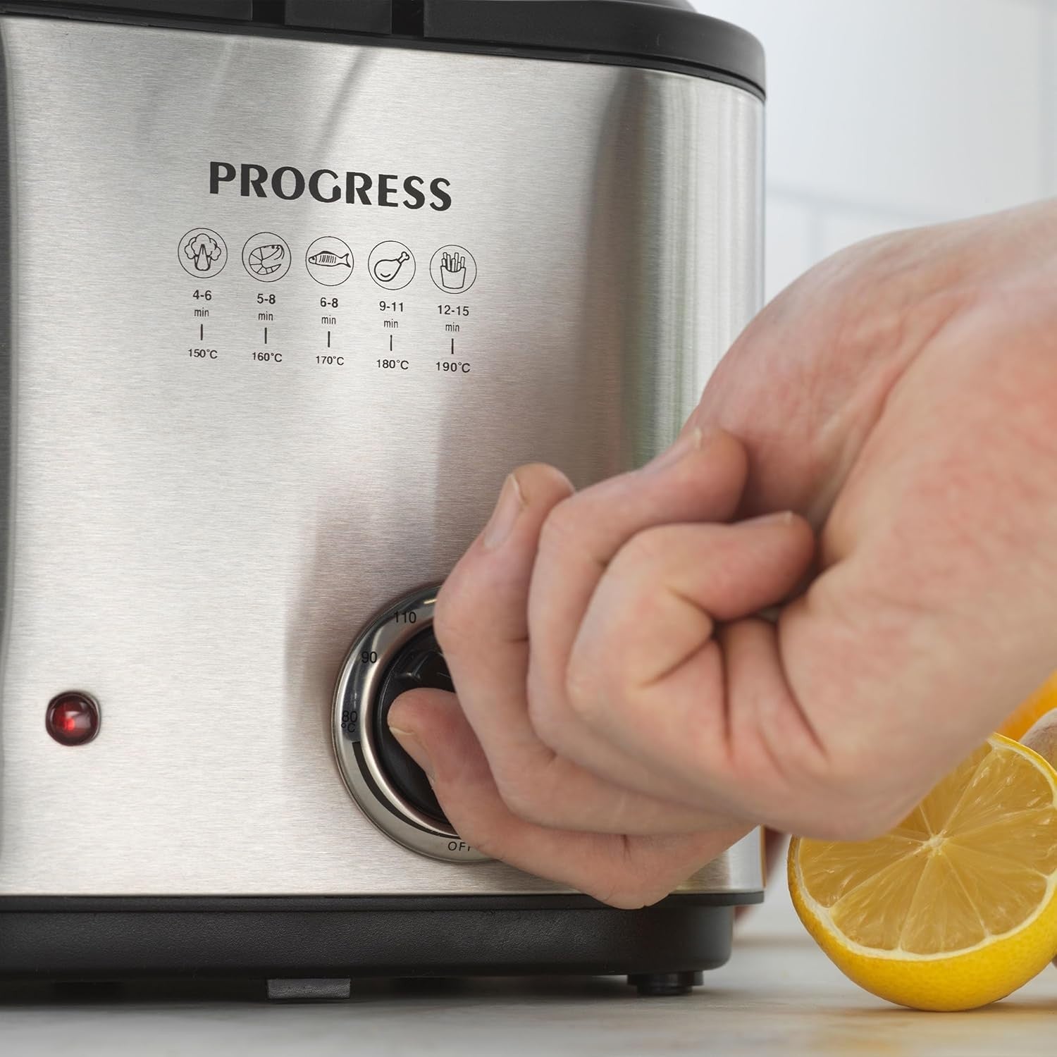 1.5L Deep Fat Fryer Compact Electric Fryer Viewing Window 840W