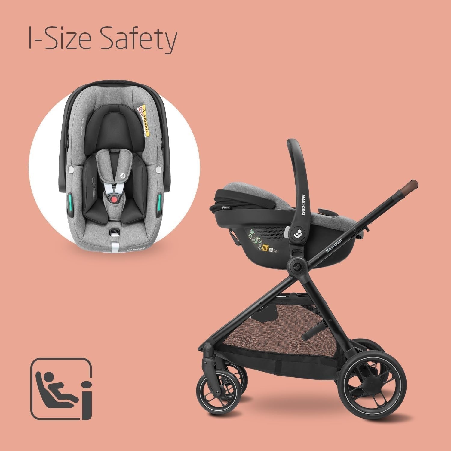 3in1 Baby Pram Travel System Pushchair Car Seat Foldable 0–22kg