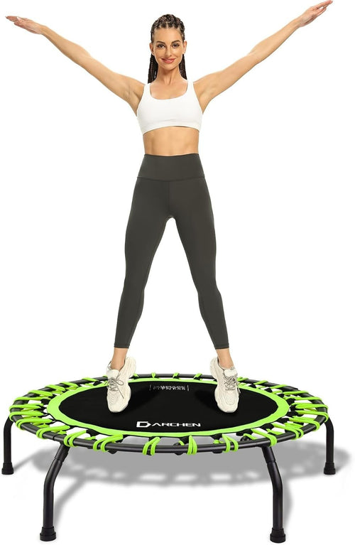 40in Quiet Bungee Rebounder Trampoline Indoor Fitness 150KG