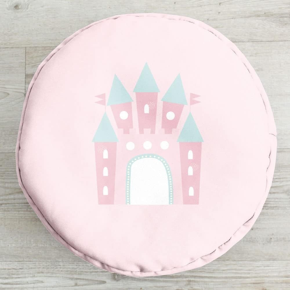 Unicorn Castle Kids Bean Bag with Footstool | Machine Washable Soft Seat
