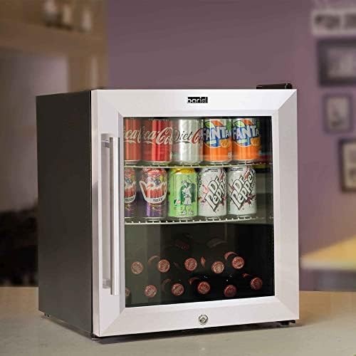 50L Mini Fridge Drinks Cooler Lockable Quiet Countertop Beer Wine
