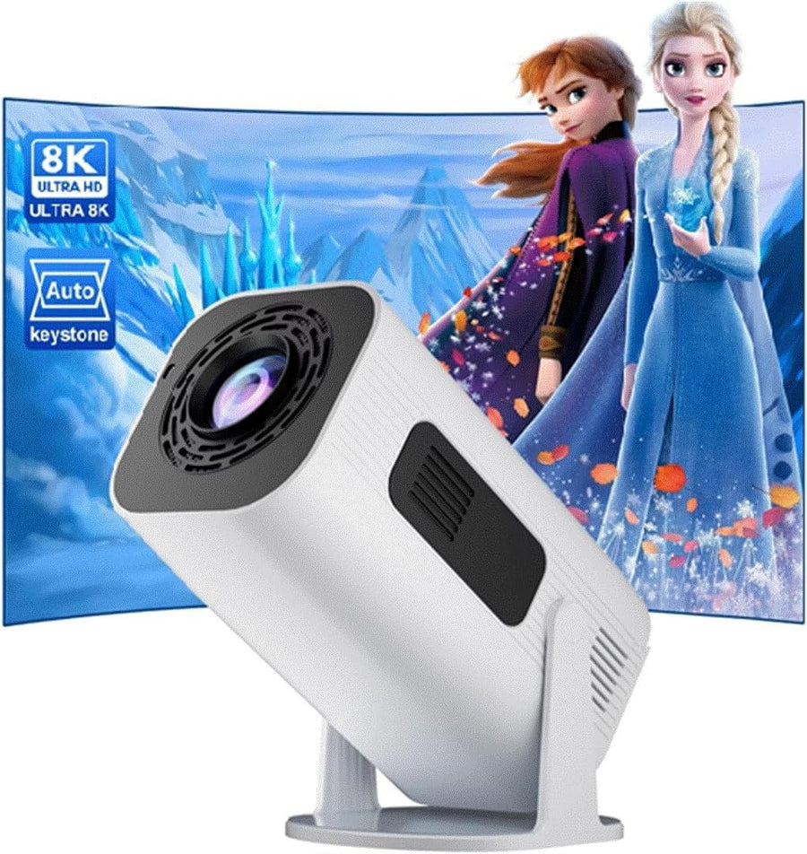 Portable Android 11 Mini Projector 1080P WiFi 6 Bluetooth Home Cinema