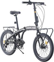 20" Folding Bike 7 Speed Disc Brake Lightweight Adult Commuter Bicycle