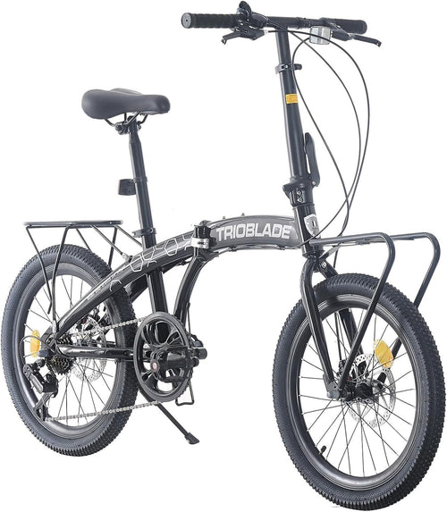 20" Folding Bike 7 Speed Disc Brake Lightweight Adult Commuter Bicycle