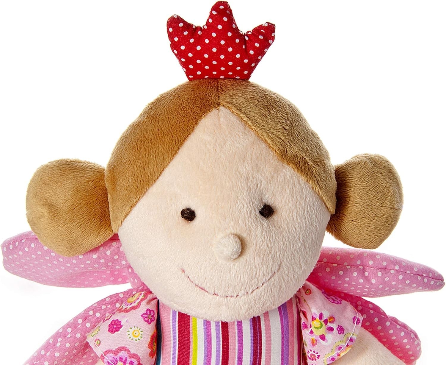 Pink Fairy Princess Soft Doll Plush Toy Wings Crown Baby Gift Girls