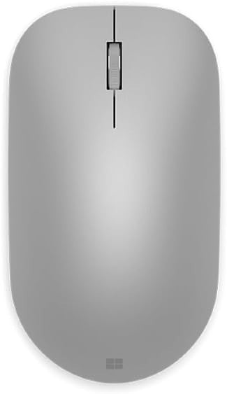 Slim Bluetooth Mouse Silver Low Profile 12 Month Battery