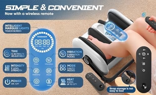 Shiatsu Foot Massager with Heat for Circulation, Pain Relief & Recovery