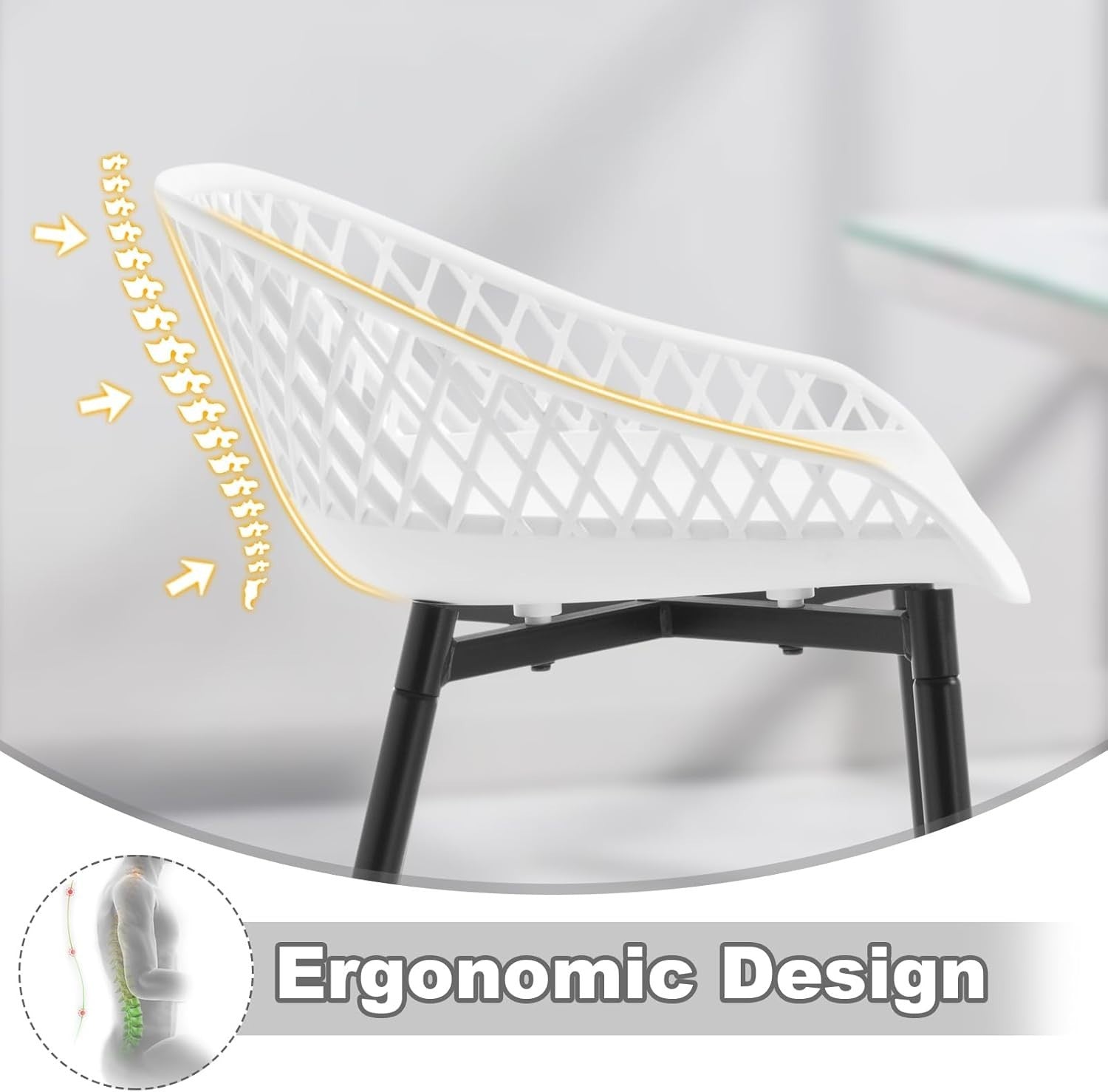 White Adjustable Swivel Bar Stools Set of 2 with Backrest Kitchen Counter