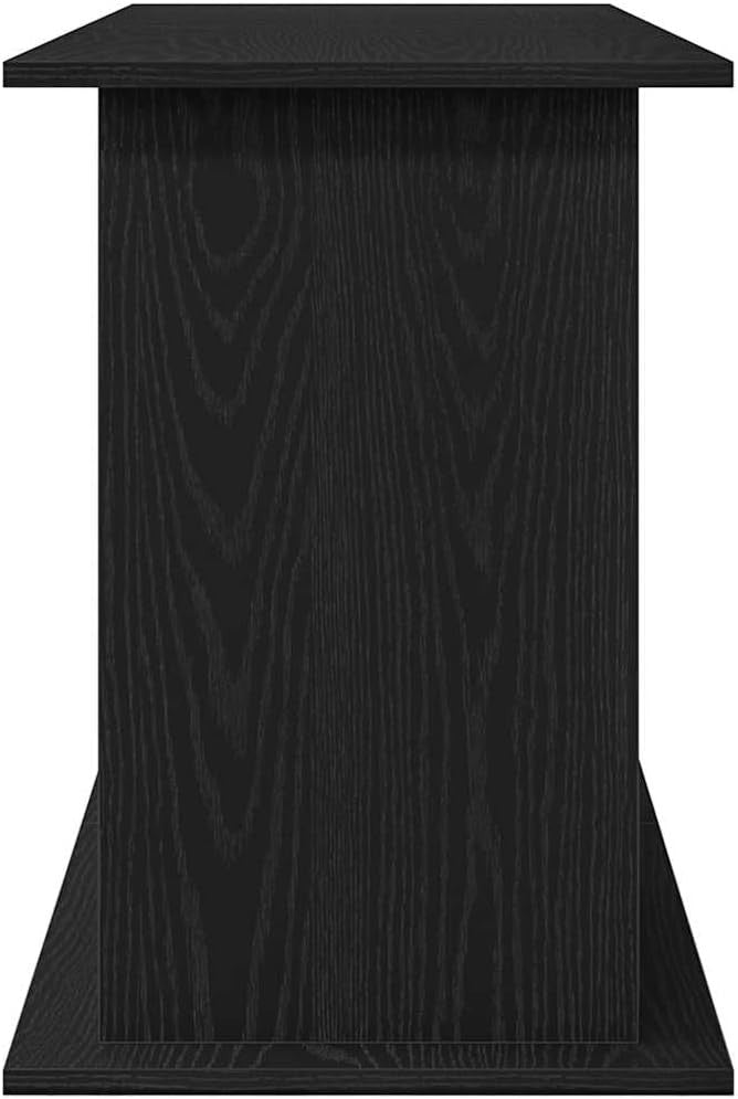 Large Black Fish Tank Stand 121x41x58cm with Storage, Modern Cabinet