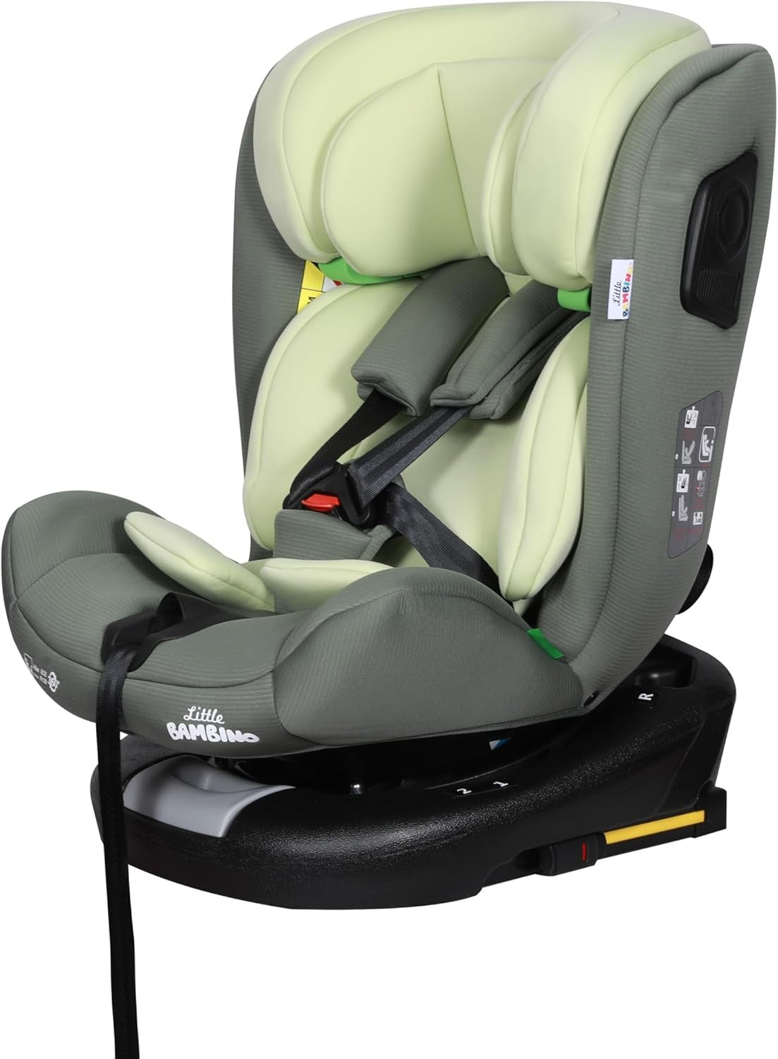 360° Rotating i-Size Car Seat ISOFIX R129 0–36kg Birth to 12 Years Green