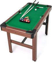 4FT Billiards Pool Snooker Table Set Portable w Cues Balls Accessories
