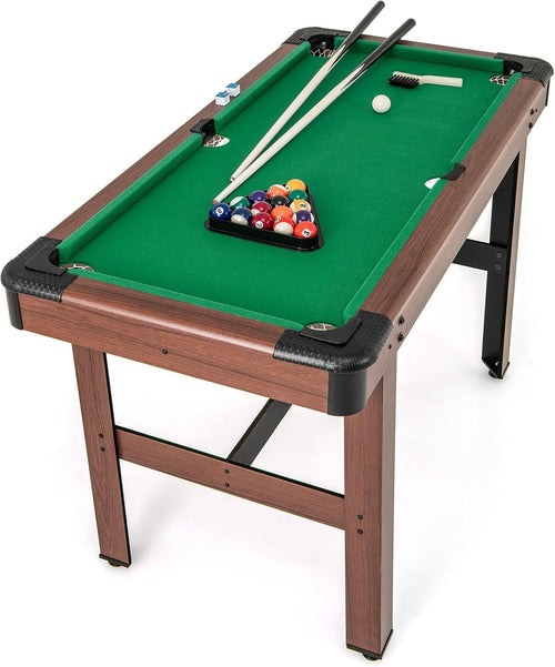 4FT Billiards Pool Snooker Table Set Portable w Cues Balls Accessories