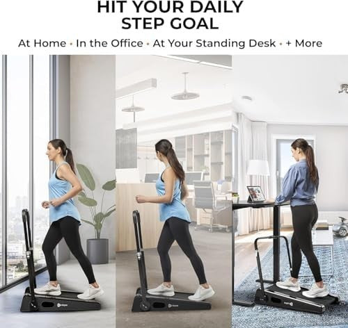 Compact Under Desk Walking Pad Mini Treadmill 2-Stage Incline